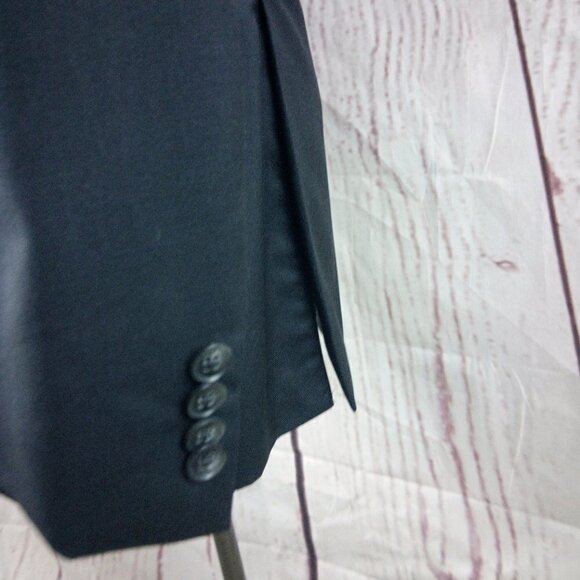 Joseph Abboud Italian Super 120's 42R Wool 2 Button Charcoal Suit Blazer Jacket - Picture 4 of 10